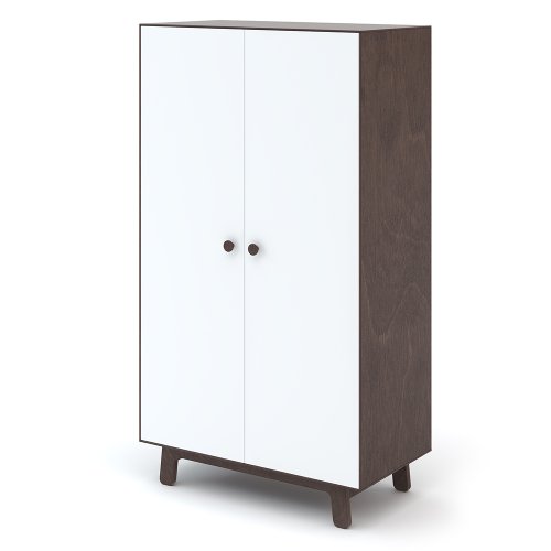 Armoire Merlin - Blanc/Noyer